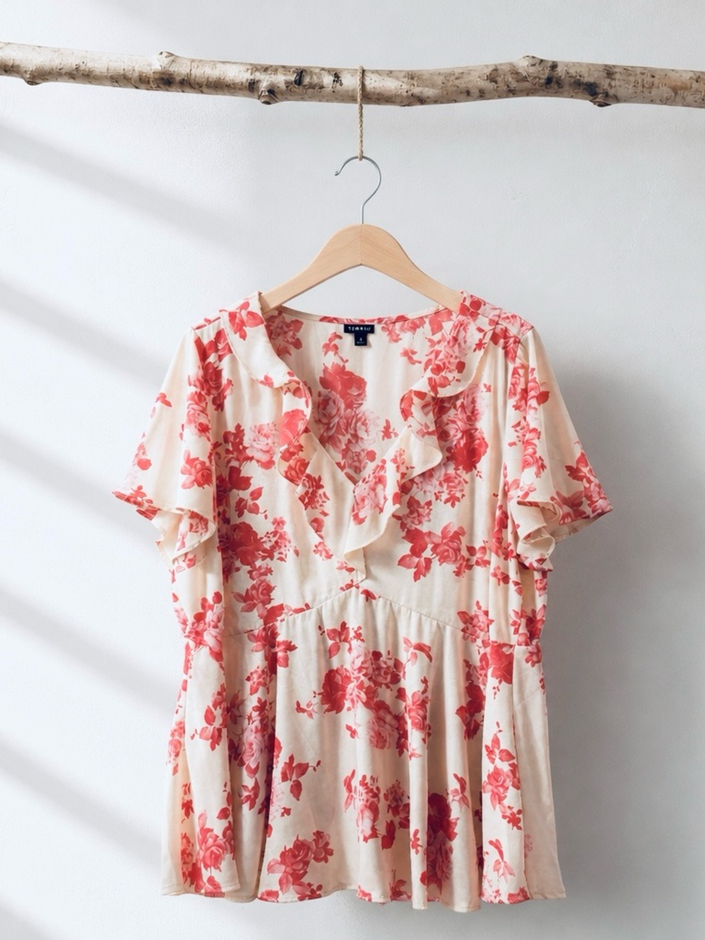Torrid Georgette Ruffle Detail Top